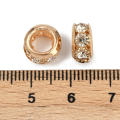 Brass Rhinestone Beads KK-U071-02C-01KCG-1