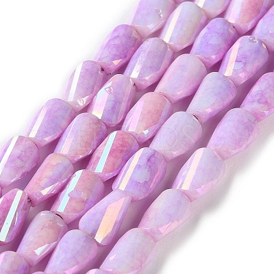 Ombre Effect Dyed Glass Beads Strands GLAA-I059-01-1