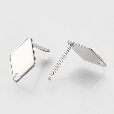 Brass Stud Earring Findings KK-N186-60P-1