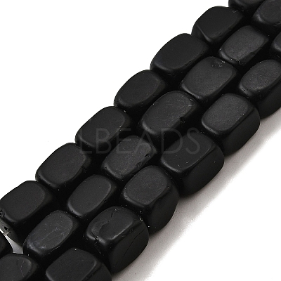 Natural Black Onyx Beads Strands G-F791-C05-1