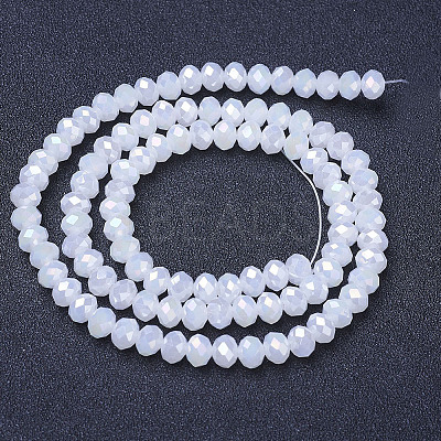 Electroplate Glass Beads Strands EGLA-A044-J1mm-B05-1