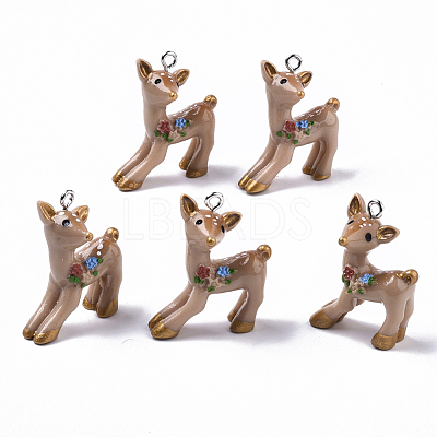 Resin Pendants X-RESI-T028-67-1