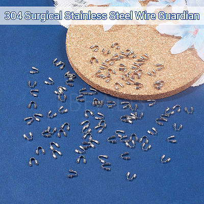 150Pcs 304 Surgical Stainless Steel Wire Guardian and Protectors STAS-TA0006-35B-P-1