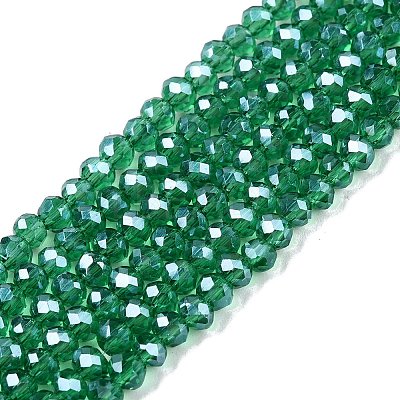 Electroplate Glass Beads Strands EGLA-A044-T2mm-A18-1