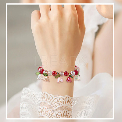 12 Sets Flora Leaves & Lily Flower Charms FIND-SC0016-69-1