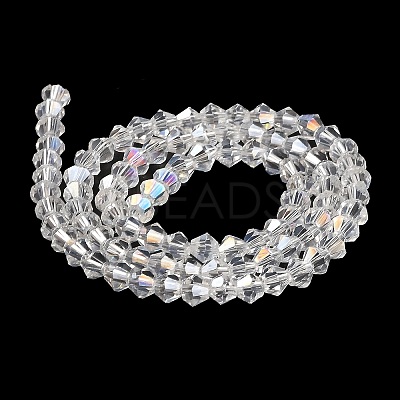 Transparent Electroplate Glass Beads Strands LS-GLAA-F029-2mm-A13-1