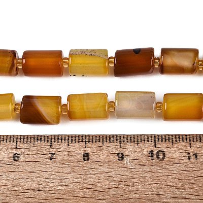 Natural Agate Beads Strands G-N362-20A-07-1