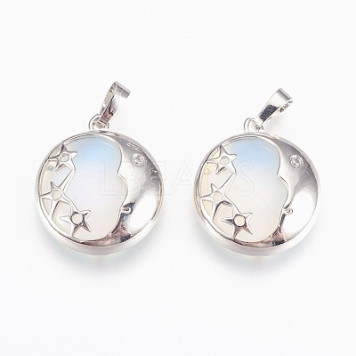 Opalite Pendants G-P378-B07-1