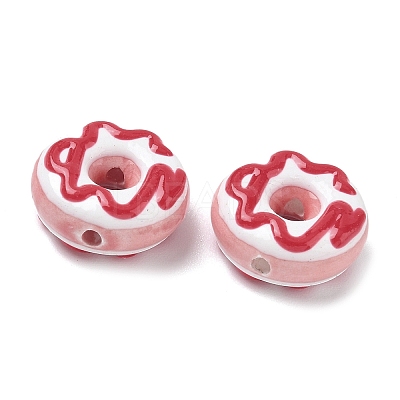 Handmade Porcelain Enamel Beads PORC-K003-09-1