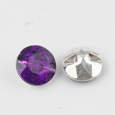 Taiwan Acrylic Rhinestone Buttons BUTT-F020-25mm-05-1
