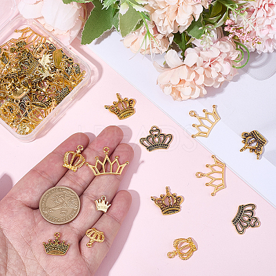 70Pcs 7 Styles Alloy Pendants FIND-BM0001-47-1