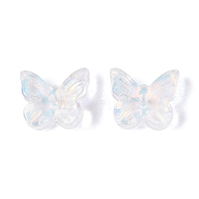 Electroplate Transparent Glass Beads EGLA-N057-03A-1
