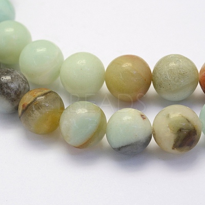 Natural Flower Amazonite Beads Strands G-G697-F06-4mm-1