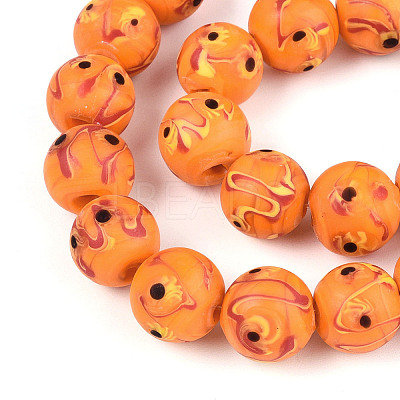 Handmade Lampwork Beads Strands LAMP-N028-05C-1