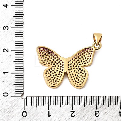 Brass Micro Pave Cubic Zirconia Pendants KK-I360-023G-03-1-1