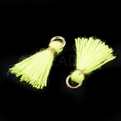 Polycotton(Polyester Cotton) Tassel Pendant Decorations X-FIND-S281-36-1