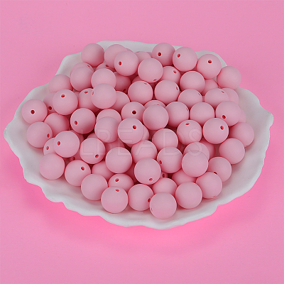 Round Silicone Focal Beads SI-JX0046A-87-1
