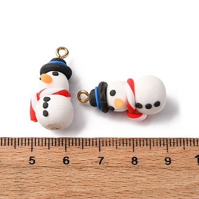 Christmas Handmade Polymer Clay Pendants CLAY-B007-02A-1