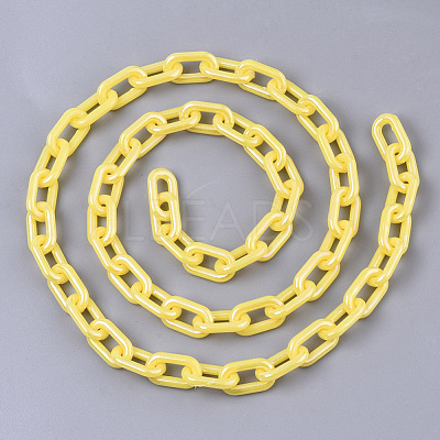 Acrylic Opaque Cable Chains PACR-N009-002I-1