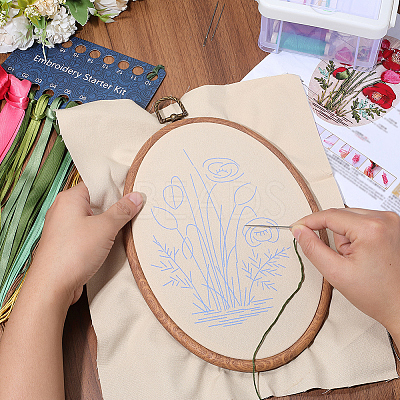 DIY Embroidery Beginner Kits DIY-WH20063-006C-1