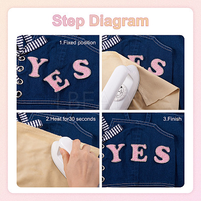26 Letters Cloth Iron/Sew on Patches PJ-TAC0004-04F-1