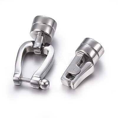 Tarnish Resistant 304 Stainless Steel Clasps STAS-E440-84P-1