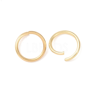 Brass Open Jump Rings KK-G604-08G-13-1