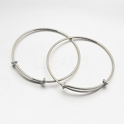 Adjustable Brass Bangles Making X-BJEW-E218-01P-NF-1