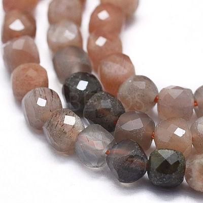 Natural Sunstone Beads Strands G-D0013-30-1