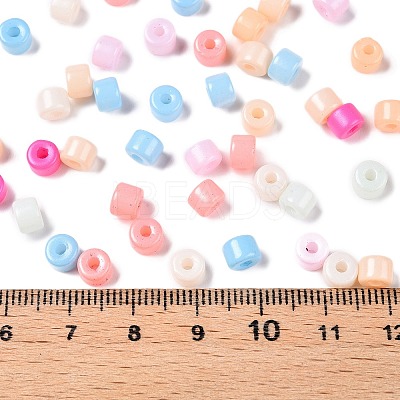 Opaque Baking Paint Glass Seed Beads SEED-T008-02-M02-1