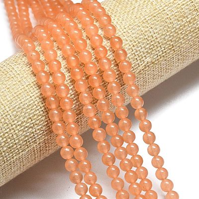 Natural Malaysia Jade Beads Strands G-L645-C01-4mm-20-1