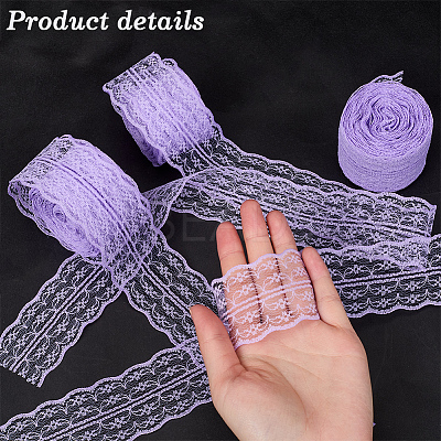3 Rolls Guipure Non-Stretch Lace Trim OCOR-GF0004-52B-1