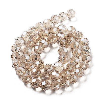Electroplate Transparent Glass Beads Strands LS-EGLA-A035-T10mm-A22-1