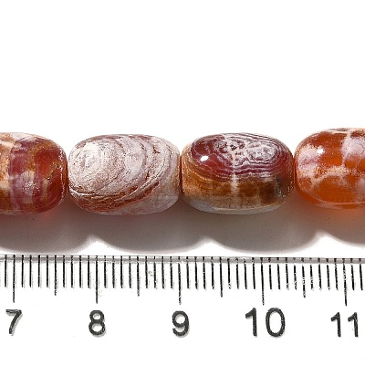 Natural Fire Crackle Agate(Dyed & Heated) Beads Strands G-H091-C03-01-1