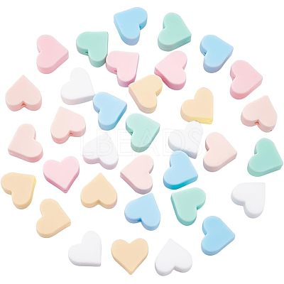 36Pcs 6 Colors Food Grade Eco-Friendly Silicone Beads SIL-NB0001-07-1