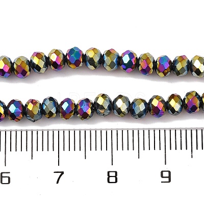 Electroplate Transparent Glass Beads Strands EGLA-A034-T4mm-UA-1