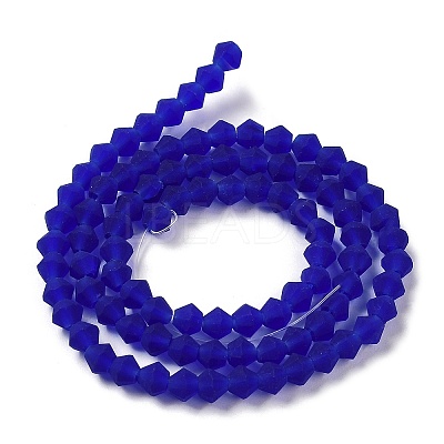 Imitate Austrian Crystal Frosted Glass Beads Strands EGLA-A039-T4mm-MD06-1