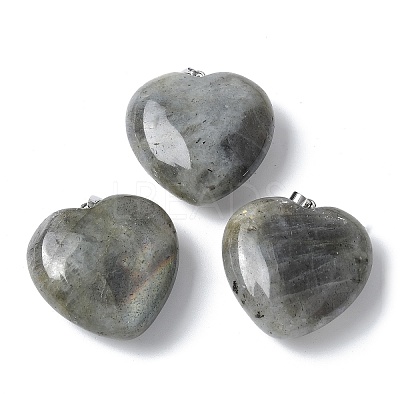 Natural Labradorite Pendants G-A259-02P-02-1