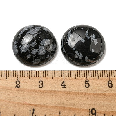 Natural Snowflake Obsidian Cabochons G-C115-02A-14-1