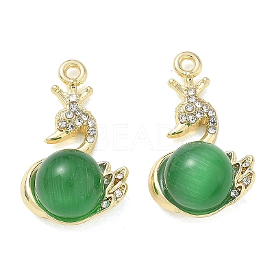 Alloy Rhinestone Pendants FIND-D044-22G-01-1