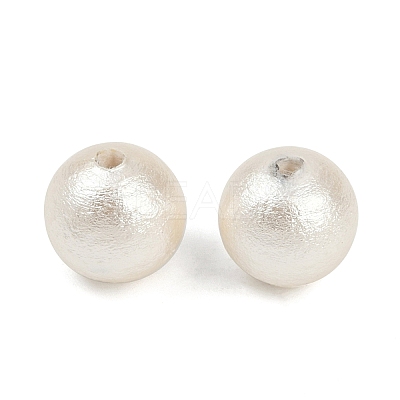 Compressed Cotton Pearl Beads WOVE-V001-A02-8mm-1
