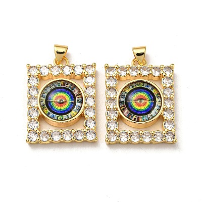 Golden Brass Pendants KK-L209-006G-08-1