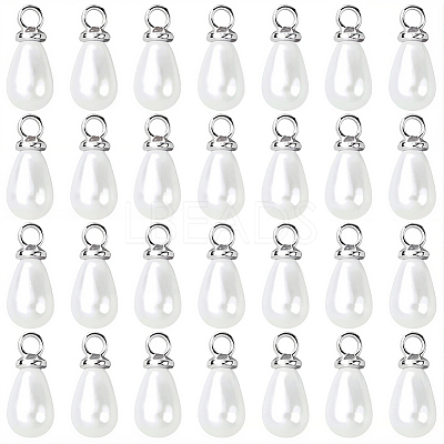 96Pcs ABS Plastic Imitation Pearl Pendants KY-SC0002-32P-1