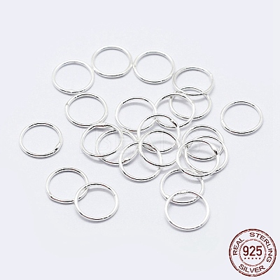 925 Sterling Silver Soldered Closed Jump Rings STER-F036-03S-1x6-1