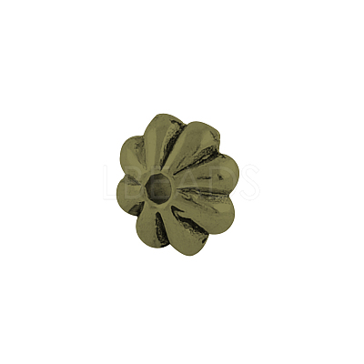 Tibetan Style Alloy Flower Spacer Beads X-TIBEB-0885-AB-FF-1