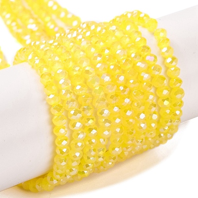 Baking Electroplate Glass Beads Strands DGLA-A039-J2MM-B23-1