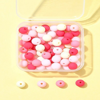 70Pcs Rubberized Style Acrylic Beads MACR-FS0001-71B-1
