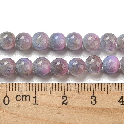Dyed Natural White Jade Beads Strands G-F764-01E-1