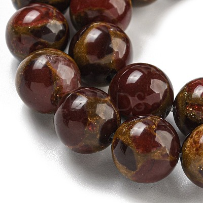 Synthetic Gold Clinquant Stone Beads Strands G-P549-A01-02C-1
