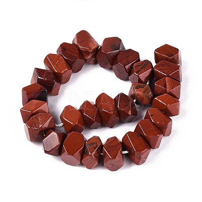 Natural Red Jasper Beads Strands G-N327-05-24-1